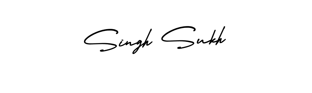 Design your own signature with our free online signature maker. With this signature software, you can create a handwritten (AmerikaSignatureDemo-Regular) signature for name Singh Sukh. Singh Sukh signature style 3 images and pictures png