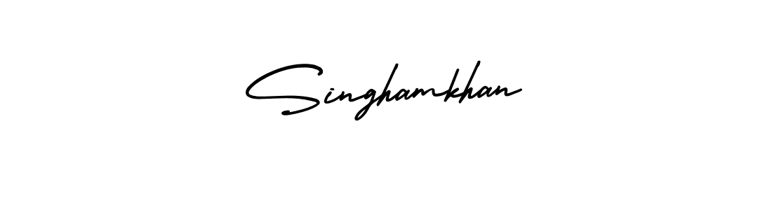 Make a beautiful signature design for name Singhamkhan. Use this online signature maker to create a handwritten signature for free. Singhamkhan signature style 3 images and pictures png