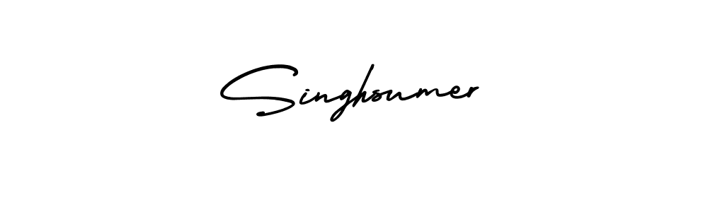 Use a signature maker to create a handwritten signature online. With this signature software, you can design (AmerikaSignatureDemo-Regular) your own signature for name Singhsumer. Singhsumer signature style 3 images and pictures png