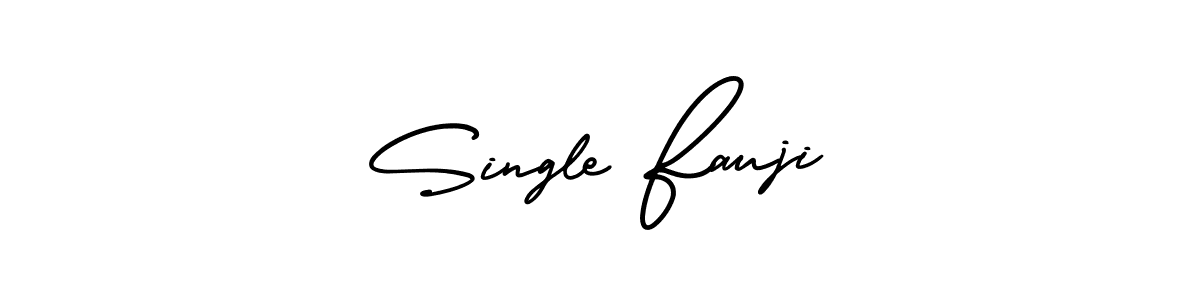 AmerikaSignatureDemo-Regular is a professional signature style that is perfect for those who want to add a touch of class to their signature. It is also a great choice for those who want to make their signature more unique. Get Single Fauji name to fancy signature for free. Single Fauji signature style 3 images and pictures png