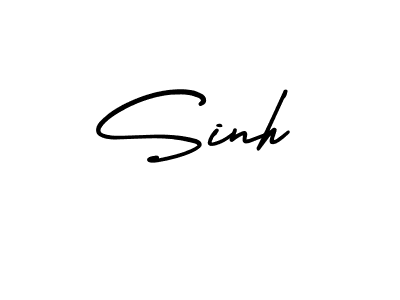 How to make Sinh name signature. Use AmerikaSignatureDemo-Regular style for creating short signs online. This is the latest handwritten sign. Sinh signature style 3 images and pictures png