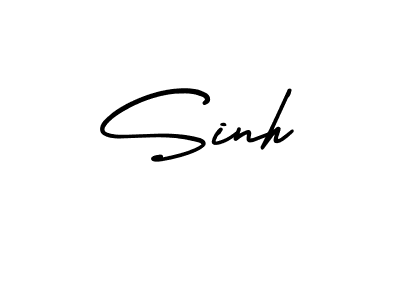 How to make Sinh name signature. Use AmerikaSignatureDemo-Regular style for creating short signs online. This is the latest handwritten sign. Sinh signature style 3 images and pictures png