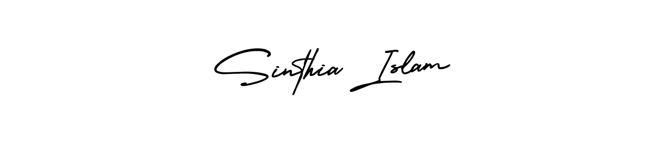Design your own signature with our free online signature maker. With this signature software, you can create a handwritten (AmerikaSignatureDemo-Regular) signature for name Sinthia Islam. Sinthia Islam signature style 3 images and pictures png
