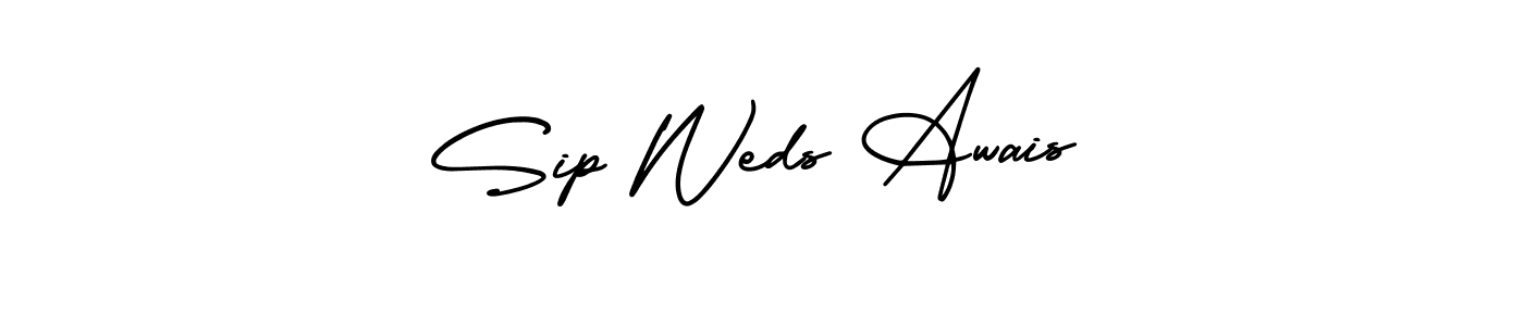 Make a beautiful signature design for name Sip Weds Awais. Use this online signature maker to create a handwritten signature for free. Sip Weds Awais signature style 3 images and pictures png