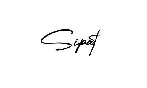 The best way (AmerikaSignatureDemo-Regular) to make a short signature is to pick only two or three words in your name. The name Sipat include a total of six letters. For converting this name. Sipat signature style 3 images and pictures png