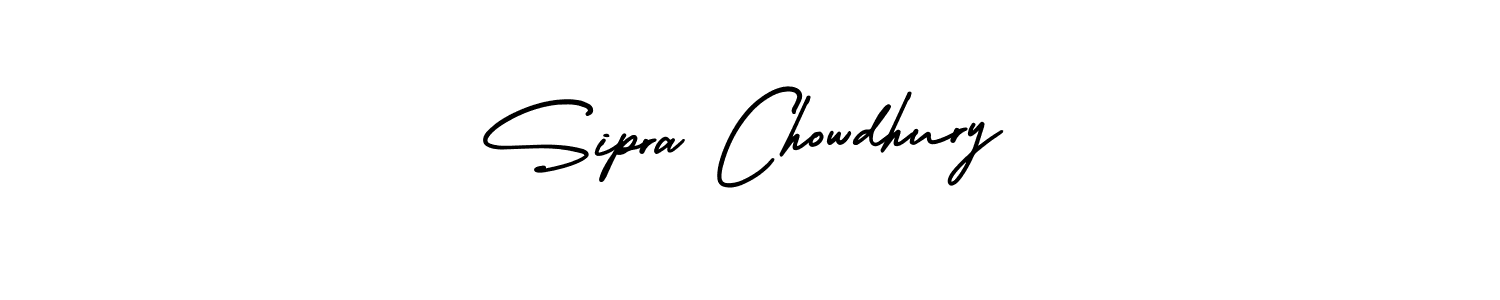Create a beautiful signature design for name Sipra Chowdhury. With this signature (AmerikaSignatureDemo-Regular) fonts, you can make a handwritten signature for free. Sipra Chowdhury signature style 3 images and pictures png