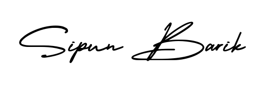 Master the art of signing with Sipun Barik written in fluent AmerikaSignatureDemo-Regular script. A great template to practice and refine your handwriting. Sipun Barik signature style 3 images and pictures png
