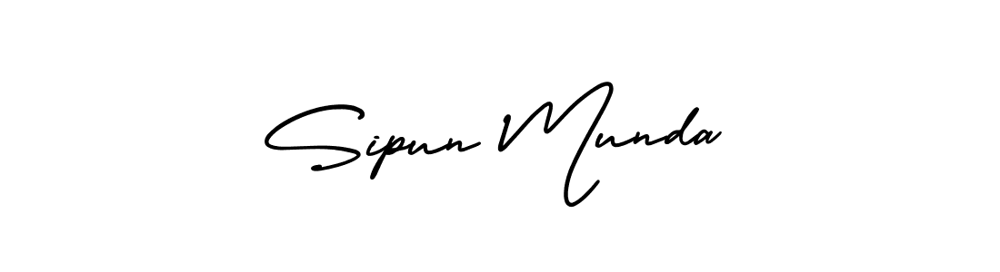 How to Draw Sipun Munda signature style? AmerikaSignatureDemo-Regular is a latest design signature styles for name Sipun Munda. Sipun Munda signature style 3 images and pictures png