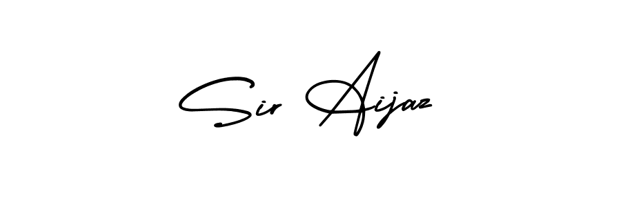 How to Draw Sir Aijaz signature style? AmerikaSignatureDemo-Regular is a latest design signature styles for name Sir Aijaz. Sir Aijaz signature style 3 images and pictures png