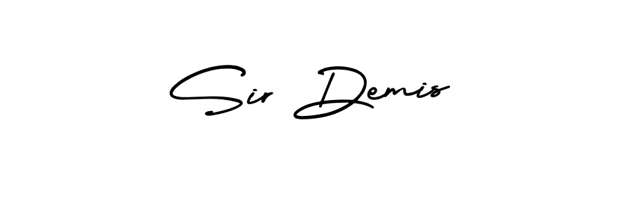 Use a signature maker to create a handwritten signature online. With this signature software, you can design (AmerikaSignatureDemo-Regular) your own signature for name Sir Demis. Sir Demis signature style 3 images and pictures png