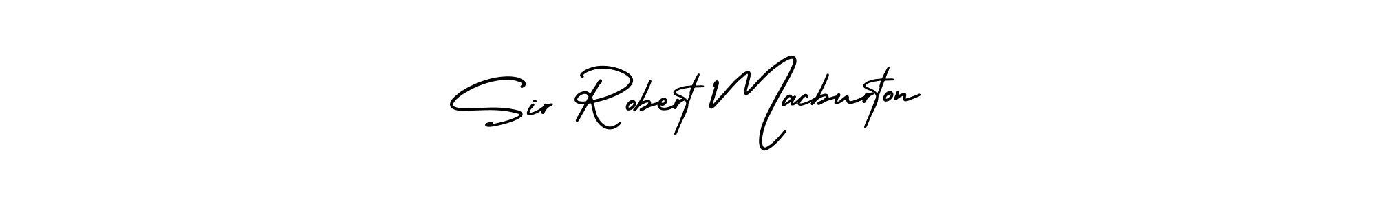 Create a beautiful signature design for name Sir Robert Macburton. With this signature (AmerikaSignatureDemo-Regular) fonts, you can make a handwritten signature for free. Sir Robert Macburton signature style 3 images and pictures png