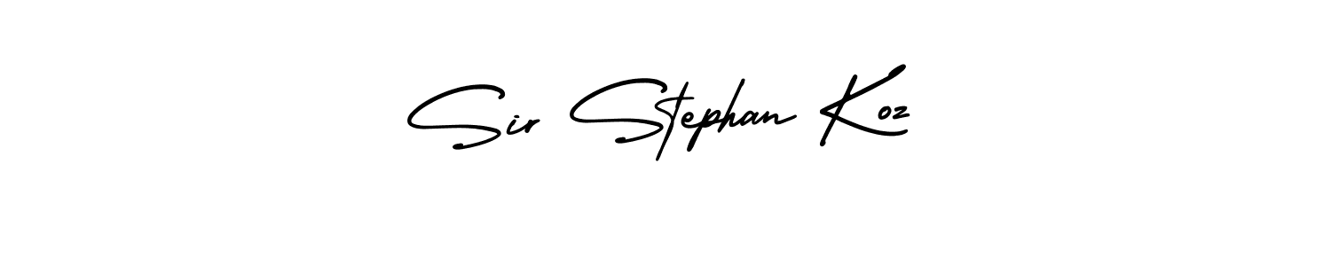You can use this online signature creator to create a handwritten signature for the name Sir Stephan Koz. This is the best online autograph maker. Sir Stephan Koz signature style 3 images and pictures png