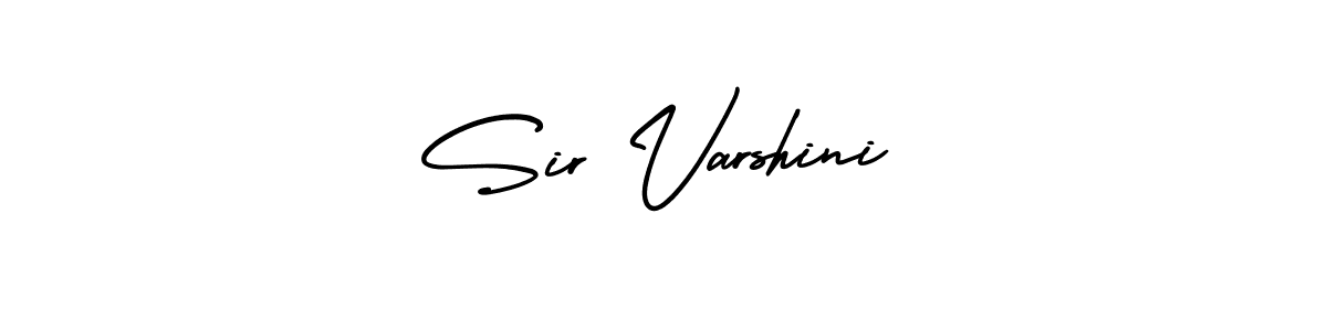 Similarly AmerikaSignatureDemo-Regular is the best handwritten signature design. Signature creator online .You can use it as an online autograph creator for name Sir Varshini. Sir Varshini signature style 3 images and pictures png