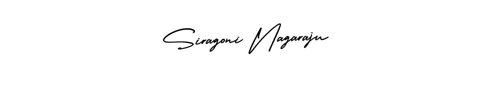How to make Siragoni Nagaraju name signature. Use AmerikaSignatureDemo-Regular style for creating short signs online. This is the latest handwritten sign. Siragoni Nagaraju signature style 3 images and pictures png