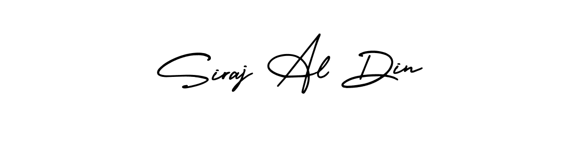 Create a beautiful signature design for name Siraj Al Din. With this signature (AmerikaSignatureDemo-Regular) fonts, you can make a handwritten signature for free. Siraj Al Din signature style 3 images and pictures png