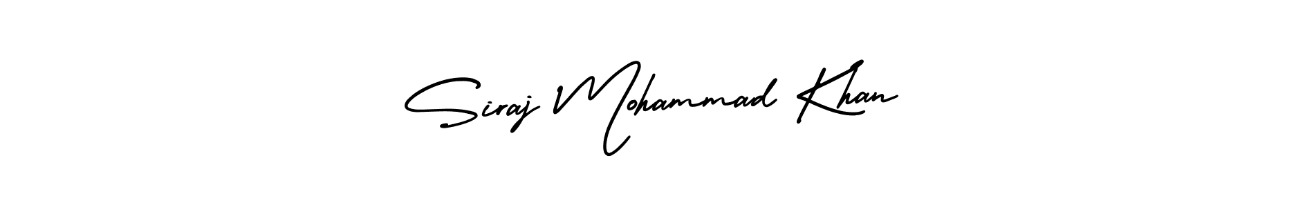 if you are searching for the best signature style for your name Siraj Mohammad Khan. so please give up your signature search. here we have designed multiple signature styles  using AmerikaSignatureDemo-Regular. Siraj Mohammad Khan signature style 3 images and pictures png