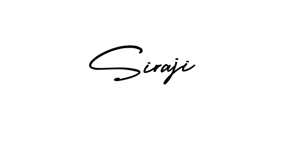 You should practise on your own different ways (AmerikaSignatureDemo-Regular) to write your name (Siraji) in signature. don't let someone else do it for you. Siraji signature style 3 images and pictures png