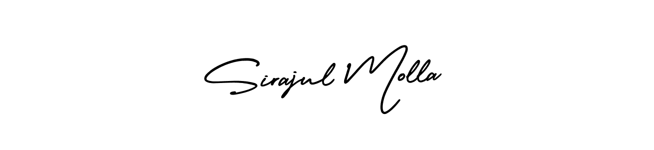 Create a beautiful signature design for name Sirajul Molla. With this signature (AmerikaSignatureDemo-Regular) fonts, you can make a handwritten signature for free. Sirajul Molla signature style 3 images and pictures png