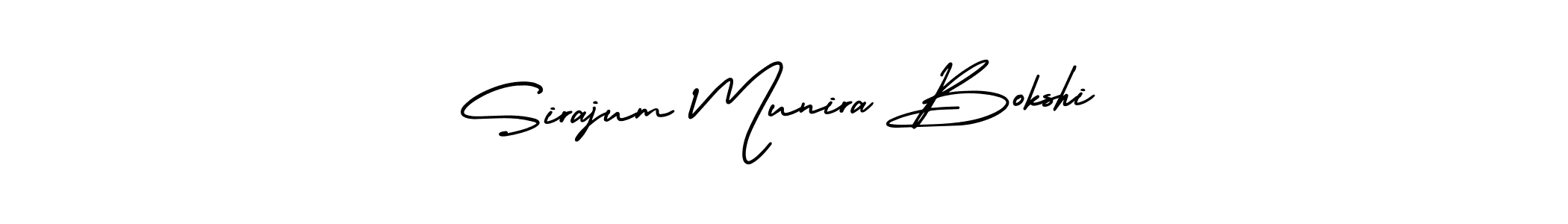 You can use this online signature creator to create a handwritten signature for the name Sirajum Munira Bokshi. This is the best online autograph maker. Sirajum Munira Bokshi signature style 3 images and pictures png