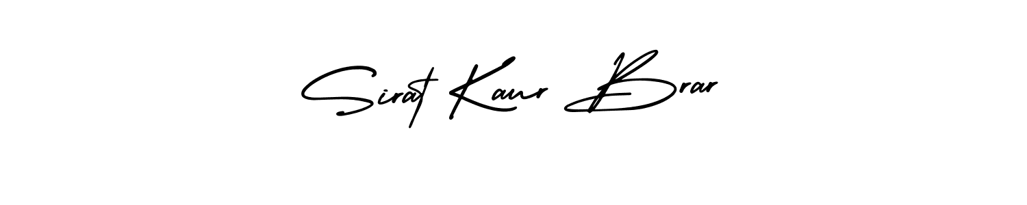 This is the best signature style for the Sirat Kaur Brar name. Also you like these signature font (AmerikaSignatureDemo-Regular). Mix name signature. Sirat Kaur Brar signature style 3 images and pictures png