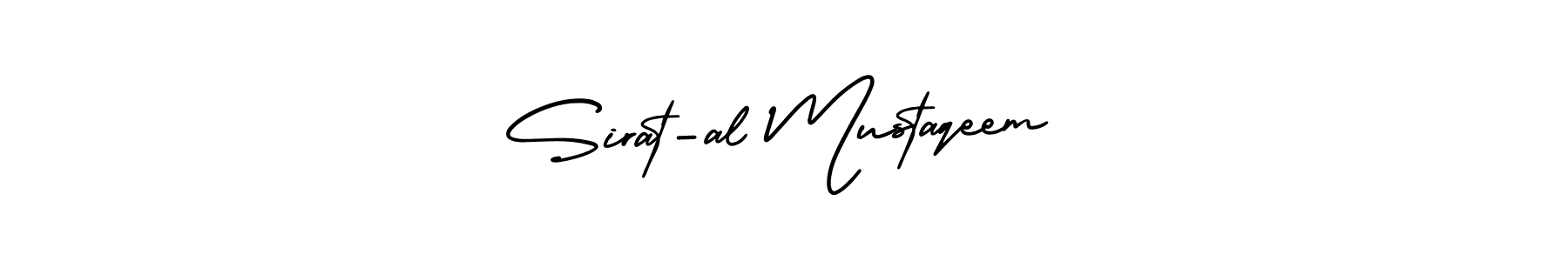 Create a beautiful signature design for name Sirat-al Mustaqeem. With this signature (AmerikaSignatureDemo-Regular) fonts, you can make a handwritten signature for free. Sirat-al Mustaqeem signature style 3 images and pictures png