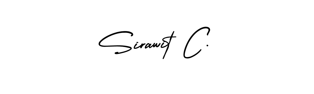How to Draw Sirawit C. signature style? AmerikaSignatureDemo-Regular is a latest design signature styles for name Sirawit C.. Sirawit C. signature style 3 images and pictures png