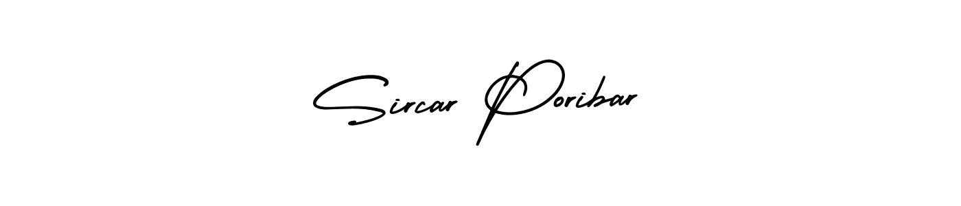 Use a signature maker to create a handwritten signature online. With this signature software, you can design (AmerikaSignatureDemo-Regular) your own signature for name Sircar Poribar. Sircar Poribar signature style 3 images and pictures png