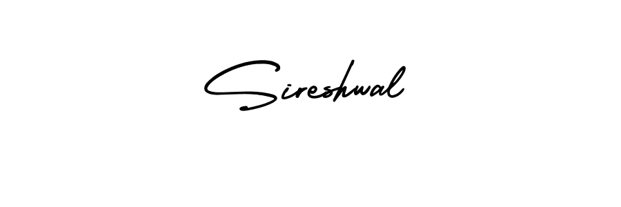 It looks lik you need a new signature style for name Sireshwal. Design unique handwritten (AmerikaSignatureDemo-Regular) signature with our free signature maker in just a few clicks. Sireshwal signature style 3 images and pictures png