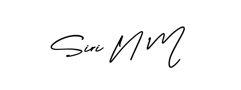 if you are searching for the best signature style for your name Siri N M. so please give up your signature search. here we have designed multiple signature styles  using AmerikaSignatureDemo-Regular. Siri N M signature style 3 images and pictures png