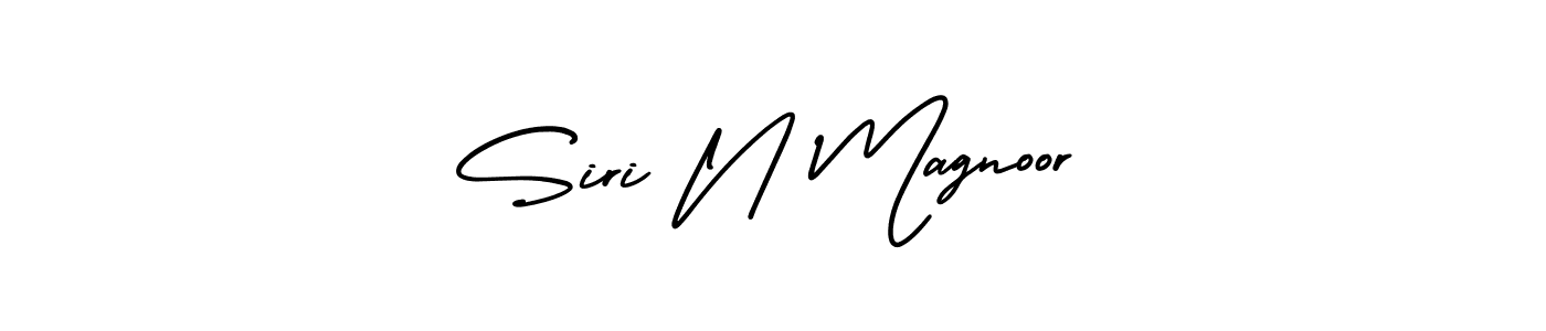 AmerikaSignatureDemo-Regular is a professional signature style that is perfect for those who want to add a touch of class to their signature. It is also a great choice for those who want to make their signature more unique. Get Siri N Magnoor name to fancy signature for free. Siri N Magnoor signature style 3 images and pictures png