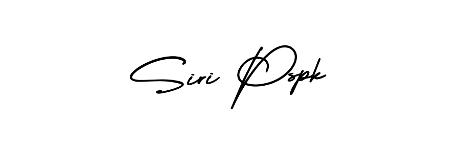 The best way (AmerikaSignatureDemo-Regular) to make a short signature is to pick only two or three words in your name. The name Siri Pspk include a total of six letters. For converting this name. Siri Pspk signature style 3 images and pictures png