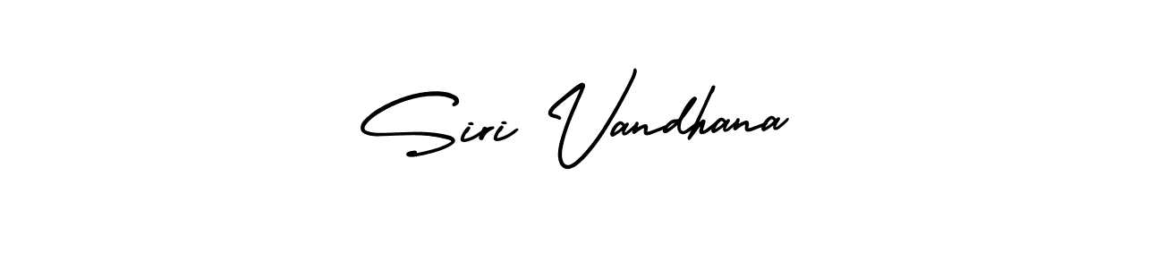 It looks lik you need a new signature style for name Siri Vandhana. Design unique handwritten (AmerikaSignatureDemo-Regular) signature with our free signature maker in just a few clicks. Siri Vandhana signature style 3 images and pictures png
