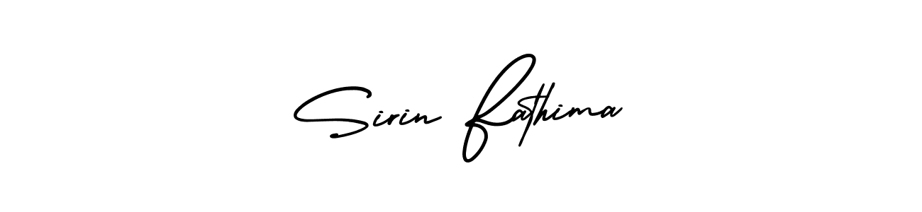 How to make Sirin Fathima signature? AmerikaSignatureDemo-Regular is a professional autograph style. Create handwritten signature for Sirin Fathima name. Sirin Fathima signature style 3 images and pictures png