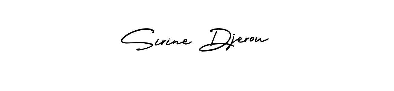 Best and Professional Signature Style for Sirine Djerou. AmerikaSignatureDemo-Regular Best Signature Style Collection. Sirine Djerou signature style 3 images and pictures png
