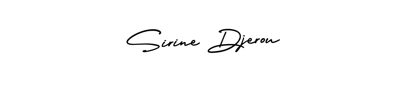 Best and Professional Signature Style for Sirine Djerou. AmerikaSignatureDemo-Regular Best Signature Style Collection. Sirine Djerou signature style 3 images and pictures png