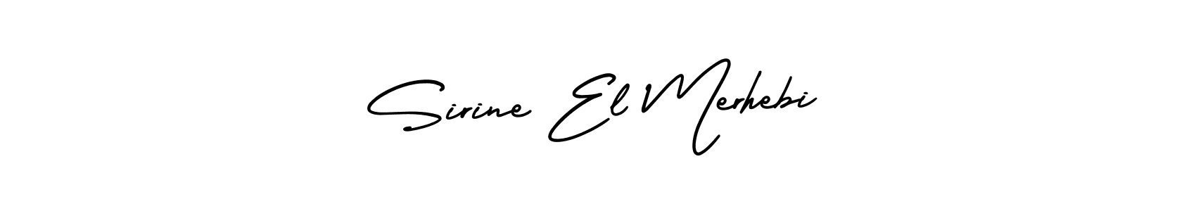 How to make Sirine El Merhebi name signature. Use AmerikaSignatureDemo-Regular style for creating short signs online. This is the latest handwritten sign. Sirine El Merhebi signature style 3 images and pictures png