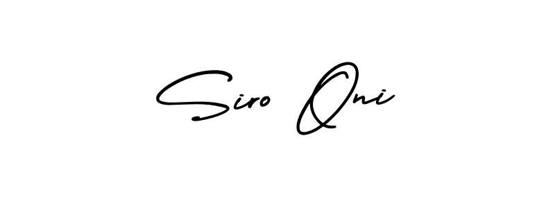 AmerikaSignatureDemo-Regular is a professional signature style that is perfect for those who want to add a touch of class to their signature. It is also a great choice for those who want to make their signature more unique. Get Siro Oni name to fancy signature for free. Siro Oni signature style 3 images and pictures png