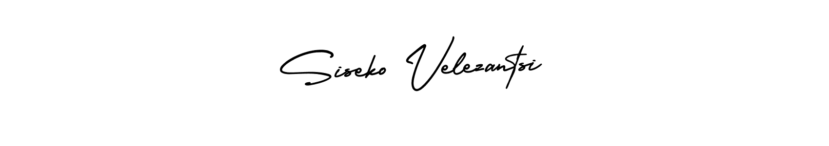 Siseko Velezantsi stylish signature style. Best Handwritten Sign (AmerikaSignatureDemo-Regular) for my name. Handwritten Signature Collection Ideas for my name Siseko Velezantsi. Siseko Velezantsi signature style 3 images and pictures png