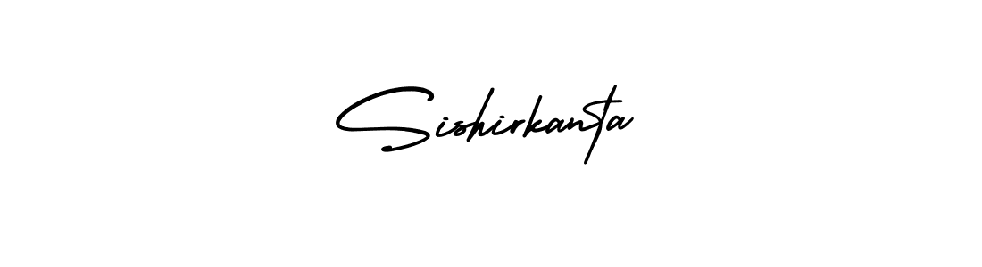 The best way (AmerikaSignatureDemo-Regular) to make a short signature is to pick only two or three words in your name. The name Sishirkanta include a total of six letters. For converting this name. Sishirkanta signature style 3 images and pictures png