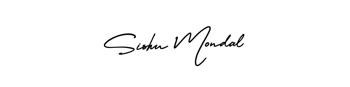 How to make Sishu Mondal signature? AmerikaSignatureDemo-Regular is a professional autograph style. Create handwritten signature for Sishu Mondal name. Sishu Mondal signature style 3 images and pictures png