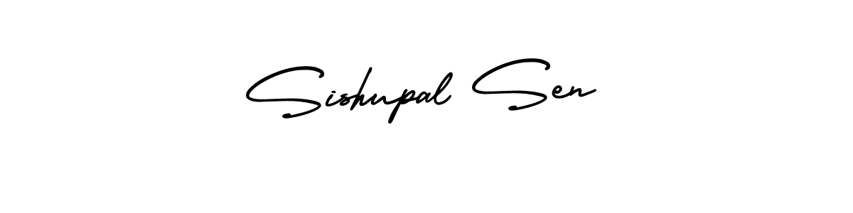 Sishupal Sen stylish signature style. Best Handwritten Sign (AmerikaSignatureDemo-Regular) for my name. Handwritten Signature Collection Ideas for my name Sishupal Sen. Sishupal Sen signature style 3 images and pictures png