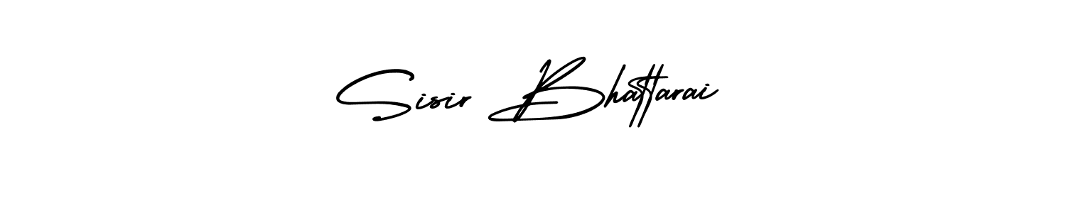 Sisir Bhattarai stylish signature style. Best Handwritten Sign (AmerikaSignatureDemo-Regular) for my name. Handwritten Signature Collection Ideas for my name Sisir Bhattarai. Sisir Bhattarai signature style 3 images and pictures png