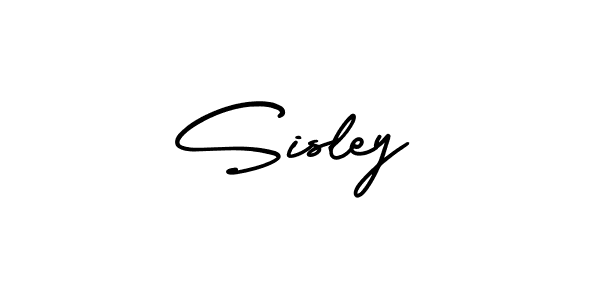How to make Sisley name signature. Use AmerikaSignatureDemo-Regular style for creating short signs online. This is the latest handwritten sign. Sisley signature style 3 images and pictures png