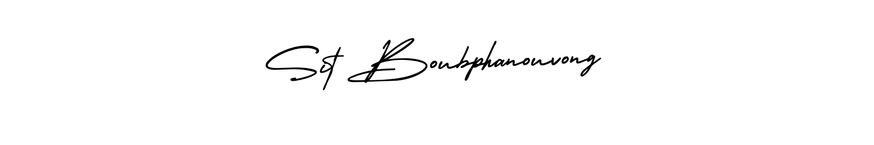 Sit Boubphanouvong stylish signature style. Best Handwritten Sign (AmerikaSignatureDemo-Regular) for my name. Handwritten Signature Collection Ideas for my name Sit Boubphanouvong. Sit Boubphanouvong signature style 3 images and pictures png