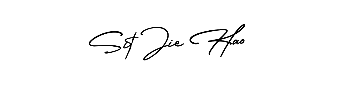 How to Draw Sit Jie Hao signature style? AmerikaSignatureDemo-Regular is a latest design signature styles for name Sit Jie Hao. Sit Jie Hao signature style 3 images and pictures png