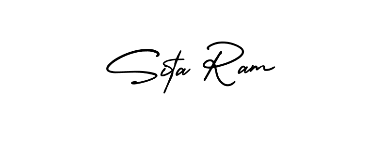 Similarly AmerikaSignatureDemo-Regular is the best handwritten signature design. Signature creator online .You can use it as an online autograph creator for name Sita Ram. Sita Ram signature style 3 images and pictures png