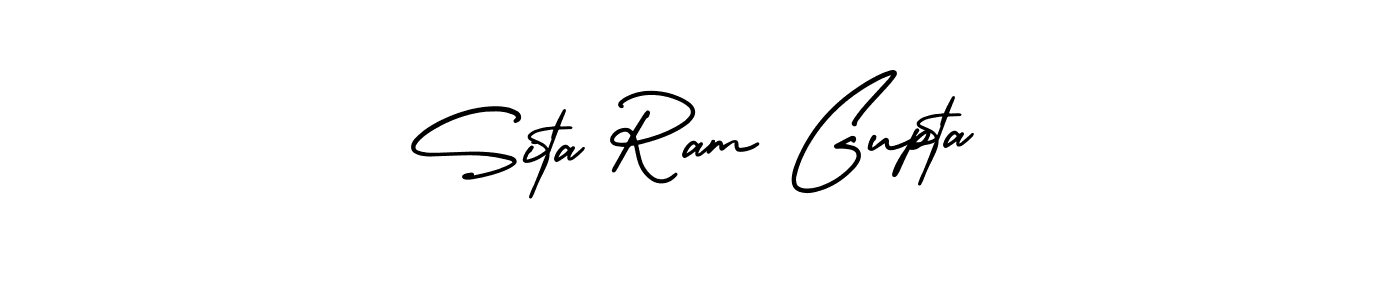 Design your own signature with our free online signature maker. With this signature software, you can create a handwritten (AmerikaSignatureDemo-Regular) signature for name Sita Ram Gupta. Sita Ram Gupta signature style 3 images and pictures png