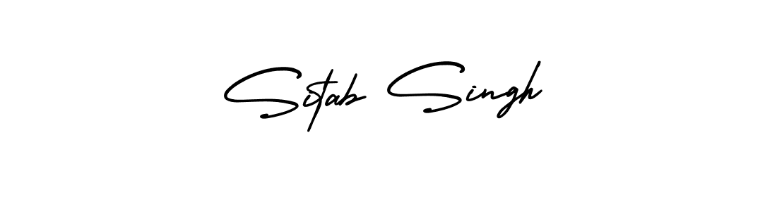 Design your own signature with our free online signature maker. With this signature software, you can create a handwritten (AmerikaSignatureDemo-Regular) signature for name Sitab Singh. Sitab Singh signature style 3 images and pictures png