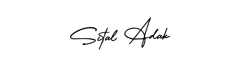 The best way (AmerikaSignatureDemo-Regular) to make a short signature is to pick only two or three words in your name. The name Sital Adak include a total of six letters. For converting this name. Sital Adak signature style 3 images and pictures png