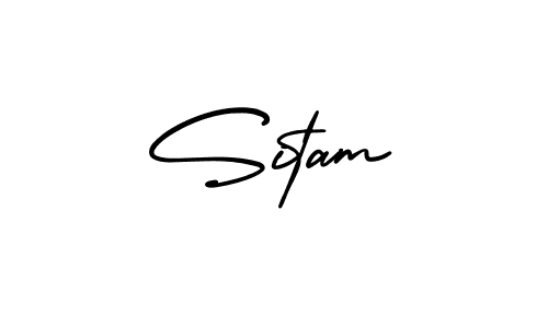 Create a beautiful signature design for name Sitam. With this signature (AmerikaSignatureDemo-Regular) fonts, you can make a handwritten signature for free. Sitam signature style 3 images and pictures png